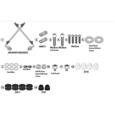 Kit di attacchi Givi A8831A per SUPER SOCO CUX (21