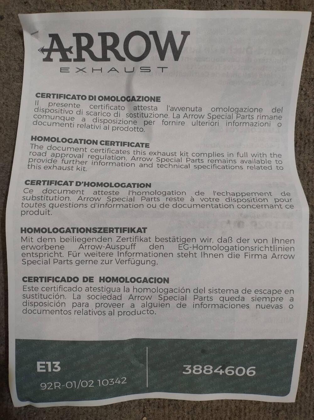 Scarico completo Arrow per Ninja 636 ZX-6R 2024 - (14)