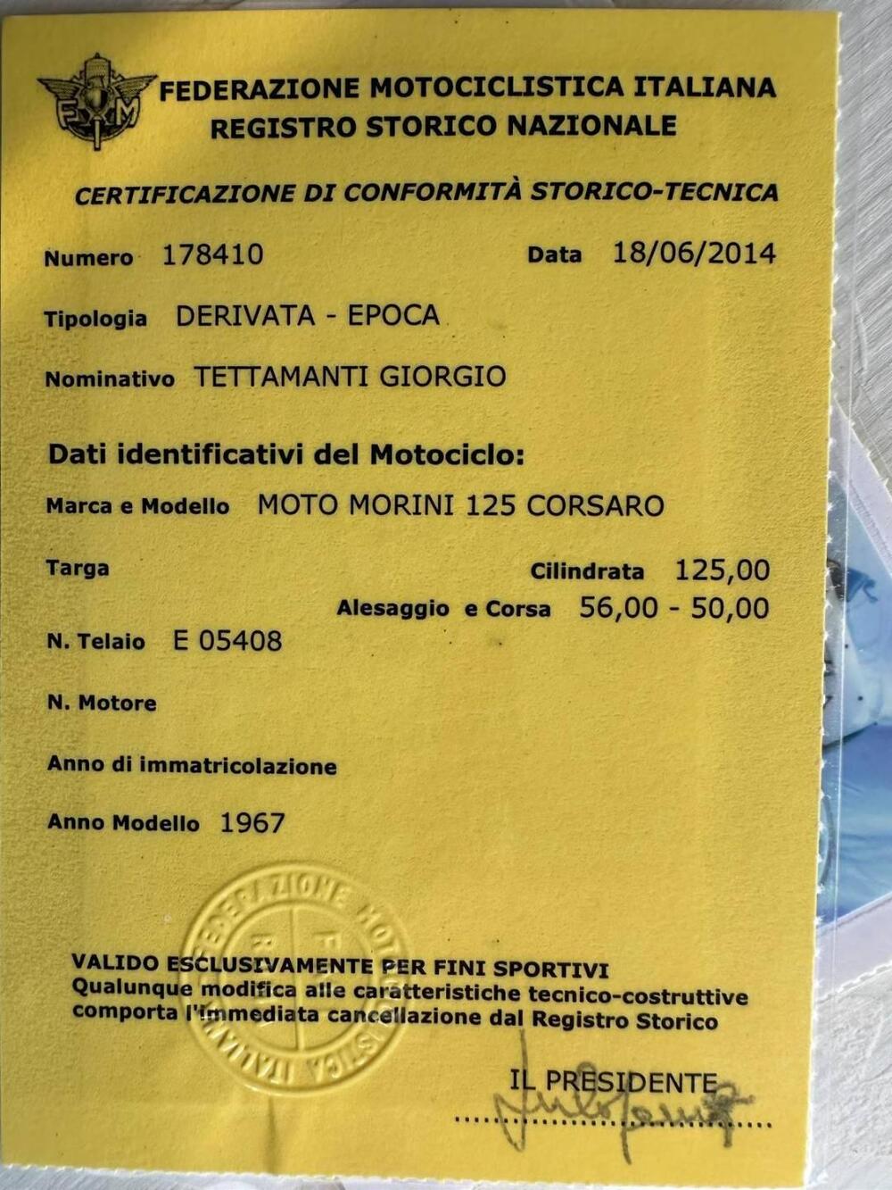 Morini 125 CORSARO (2)