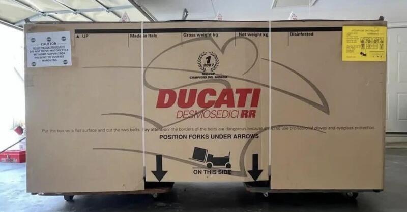 Una Ducati Desmosedici RR ancora nella scatola: in vendita a 250.000 dollari