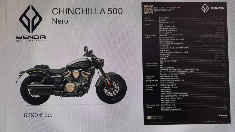 Benda Motorcycles Chinchilla 500 V2 (2025 - 26) (5)