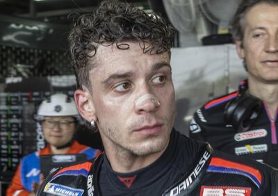 MotoGP 2026. GP di Thailandia. Marco Bezzecchi, a terra nella Sprint: ”È una linea sottile tra essere un fenomeno e un c_____e”