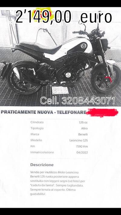 Benelli Leoncino 125 (2022 - 25) usata