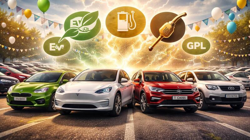 Mercato auto Italia, febbraio 2026: vendite in crescita del 14%, boom delle ibride e delle elettriche