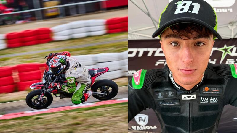 Sale in moto a 18 anni per la prima volta e vince un campionato di Pitbike