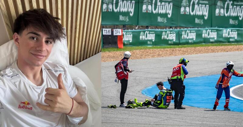 MotoGP 2026. GP di Thailandia. Moto2: David Alonso aggiorna sulle condizioni: &rdquo;La cosa positiva &egrave; che non ho nulla di rotto&rdquo;. Come stanno Luca Lunetta e Sergio Garcia?