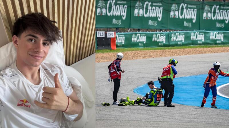 MotoGP 2026. GP di Thailandia. Moto2: David Alonso aggiorna sulle condizioni: &rdquo;La cosa positiva &egrave; che non ho nulla di rotto&rdquo;. Come stanno Luca Lunetta e Sergio Garcia?