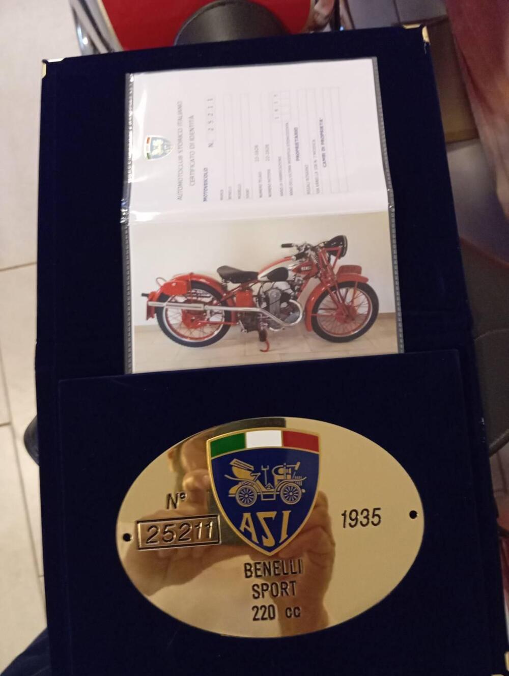 Benelli 220 sport 1935