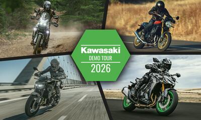 Kawasaki Demo Tour 2026: oltre 20 tappe in tutta Italia per provare la gamma MY26