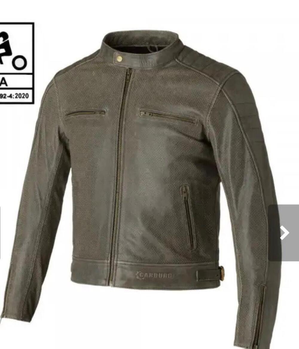 Giacca da moto in pelle carburo (5)