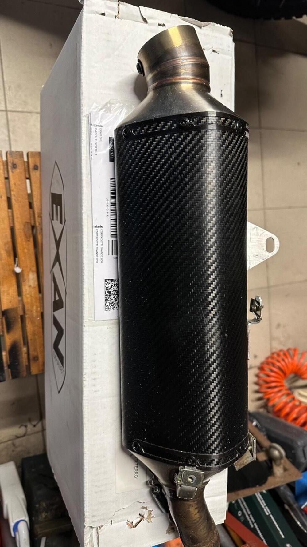 Scarico carbonio Ducati Desertx Exan