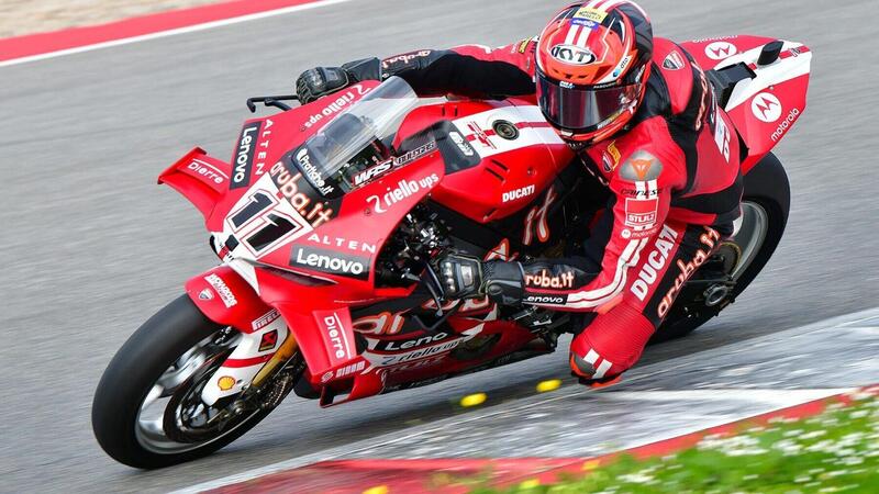 SBK. Test di Portimao. Day1. Una caduta e la pioggia fermano Bulega