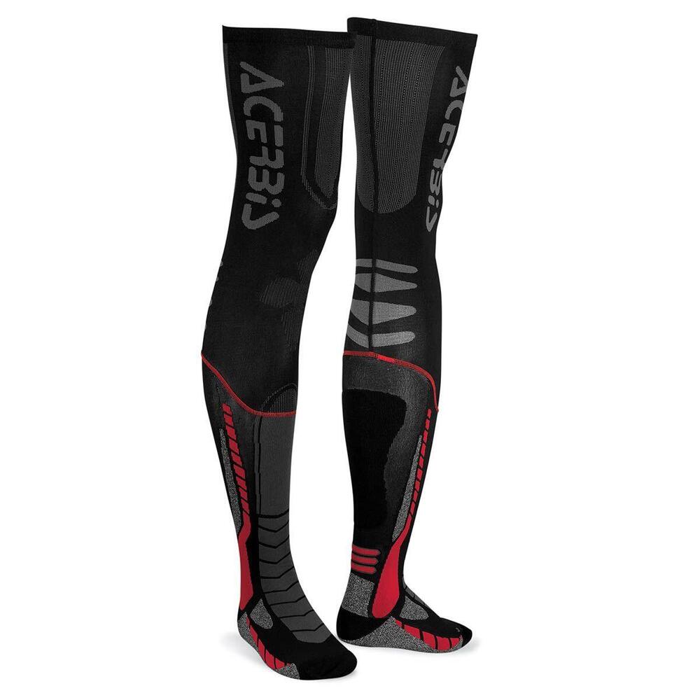 Calze tecniche lunghe Acerbis X-Leg Pro Nero Rosso