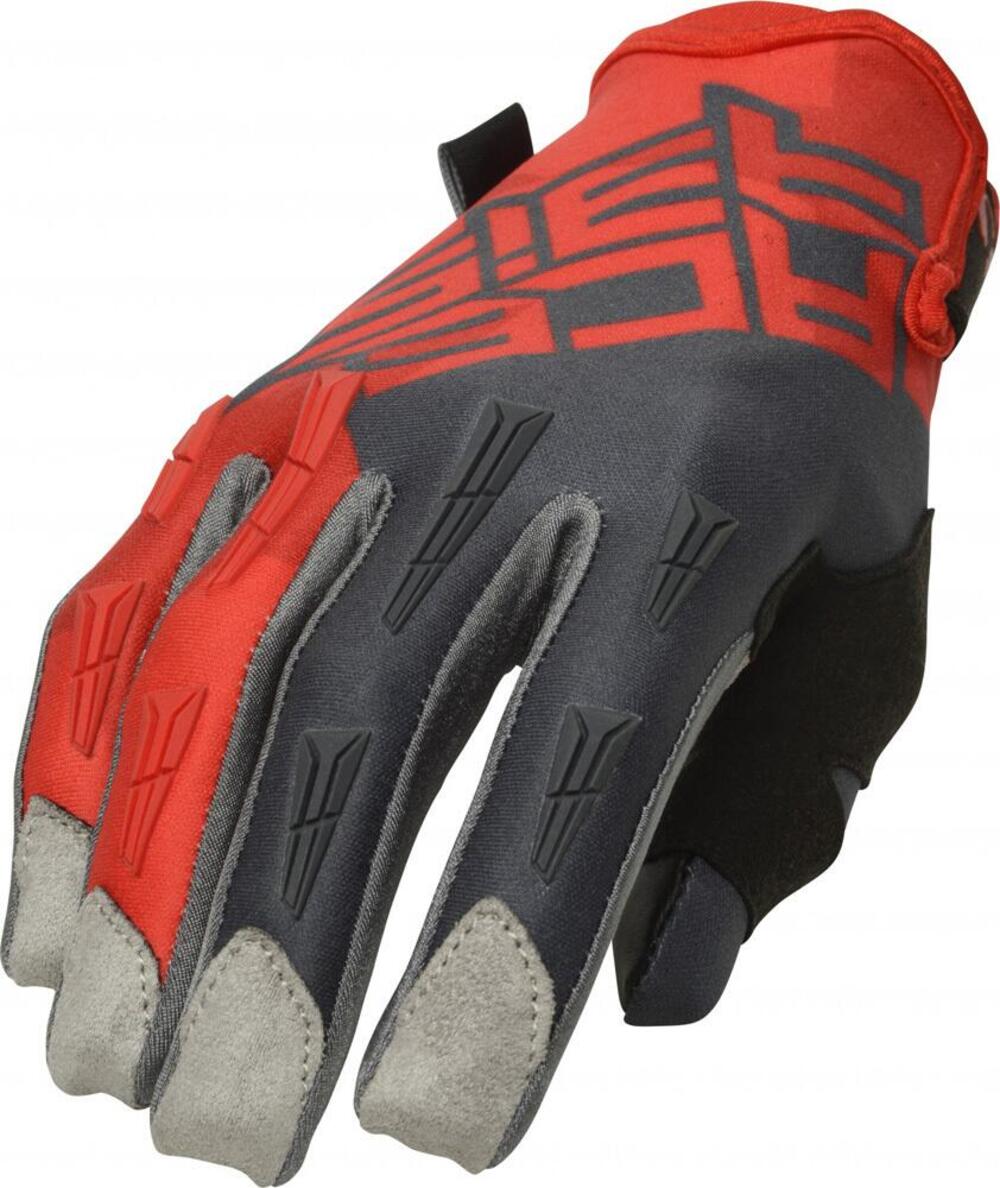 Guanti cross Acerbis MX X-H Rosso Grigio