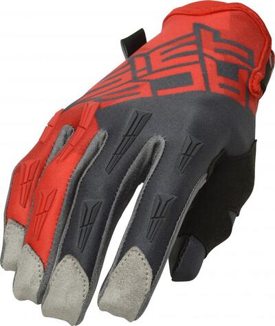 Guanti cross Acerbis MX X-H Rosso Grigio