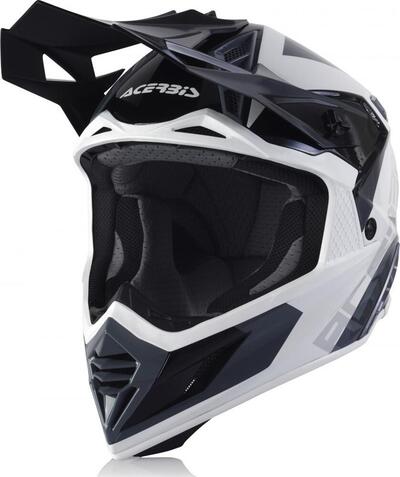 Casco cross Acerbis X-TRACK VTR in fibra Bianco Ne