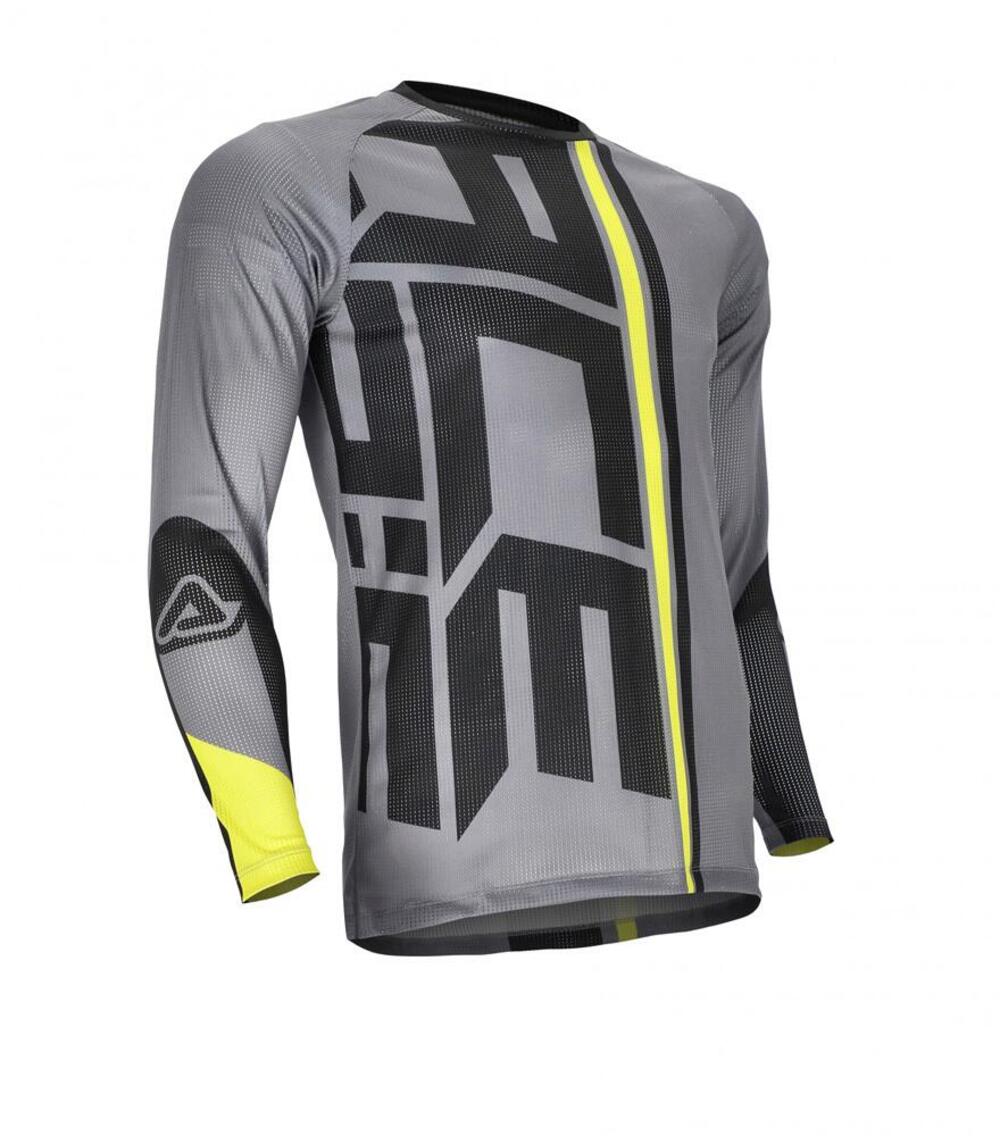 Maglia cross Acerbis J-WINDY ONE VENTED Grigio Ner