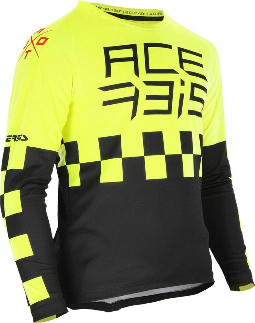 Maglia cross bambino Acerbis J-KID ONE Giallo Nero