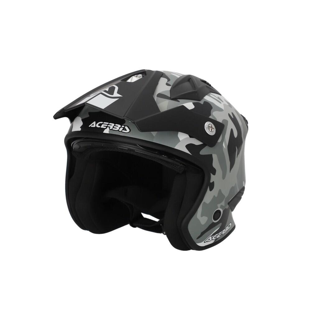 Casco Jet Acerbis Aria 2206 Camo Brown