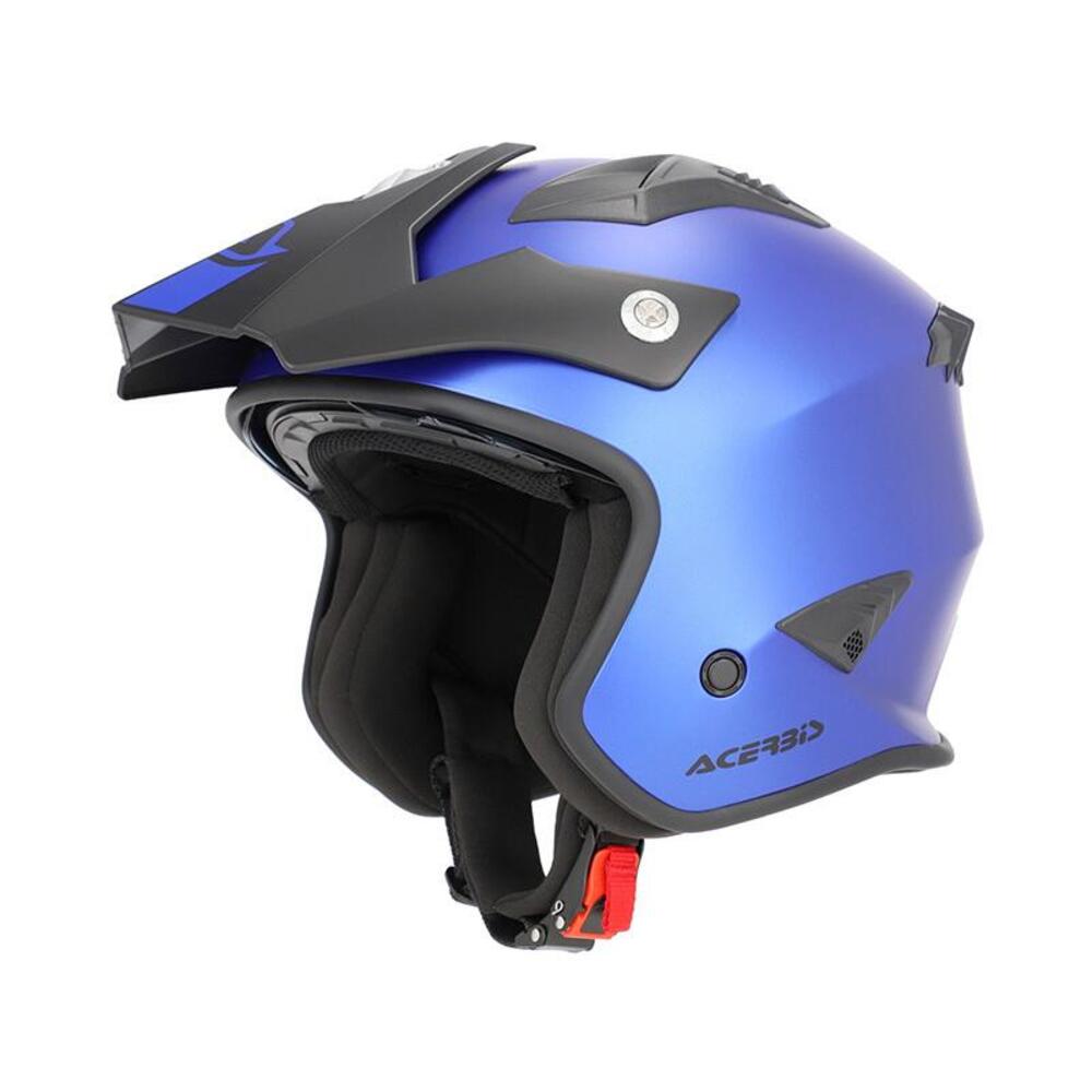 Casco Jet Acerbis Aria Metallic Blu