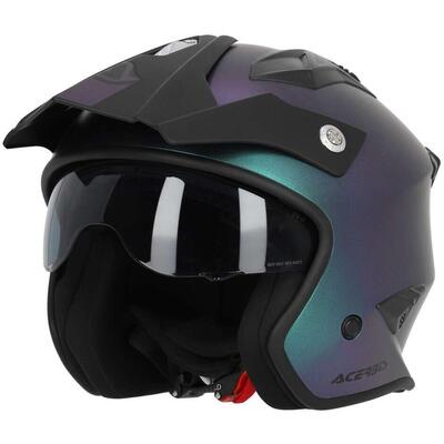 Casco Jet Acerbis Aria Metallic Chameleon