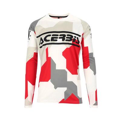 Maglia Cross Acerbis Mx Linear Rosso Grigio