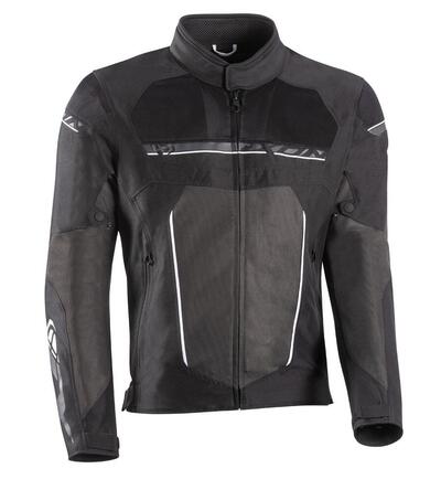 Giacca moto estiva Ixon T-REX 3 strati Nero Bianco