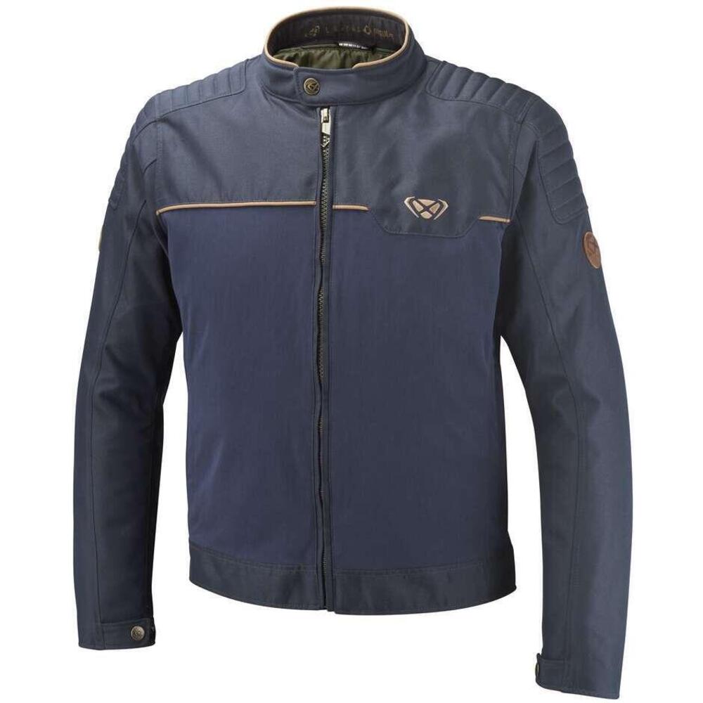 Giacca Moto Ixon Hornet Navy Marrone