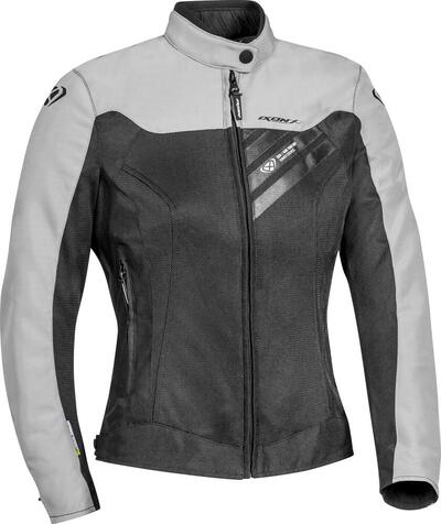 Giacca moto donna estiva Ixon ORION LADY nero grey