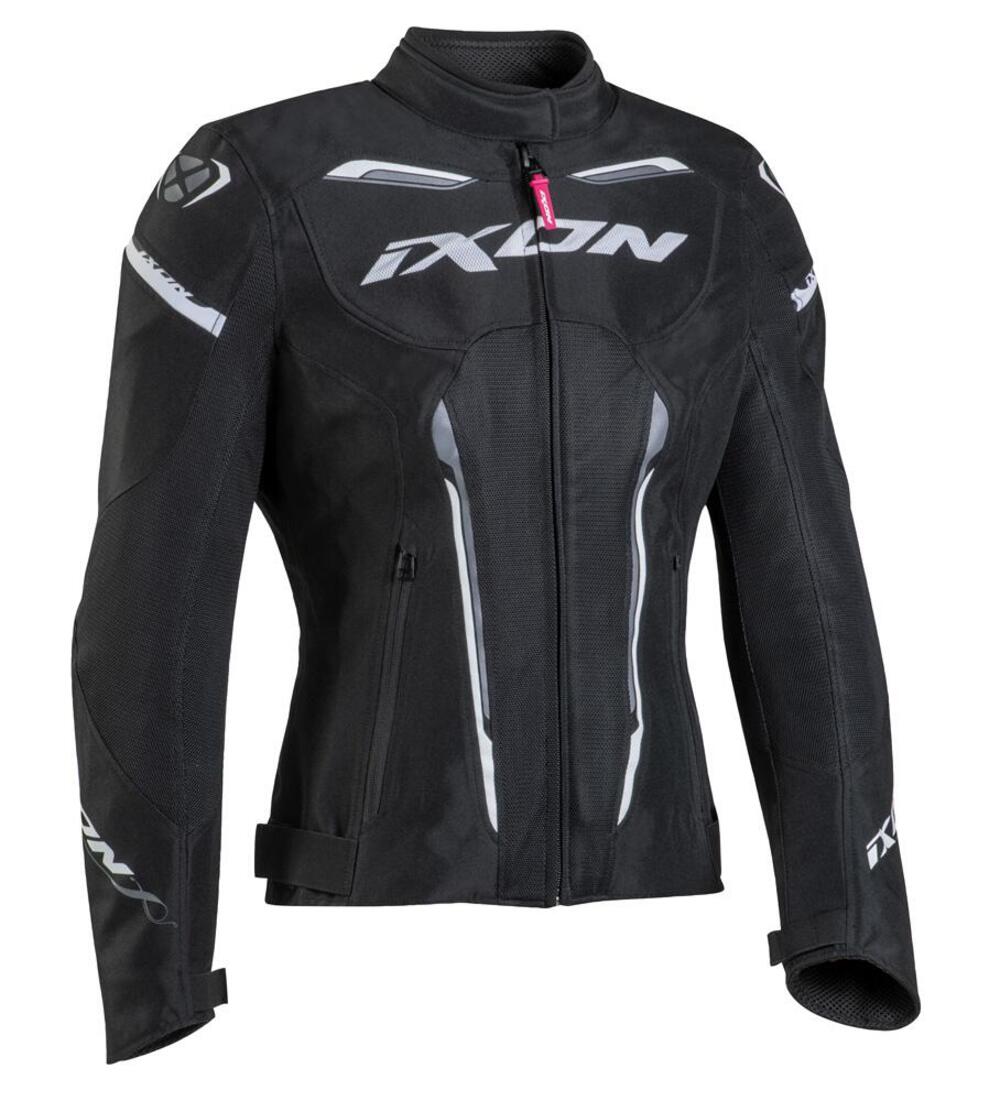 Giacca moto donna estiva Ixon STRIKER AIR WP Nero