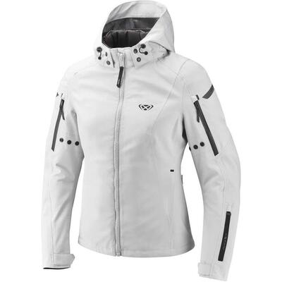 Giacca Moto Donna Ixon Burning Lady Grigio Chiaro