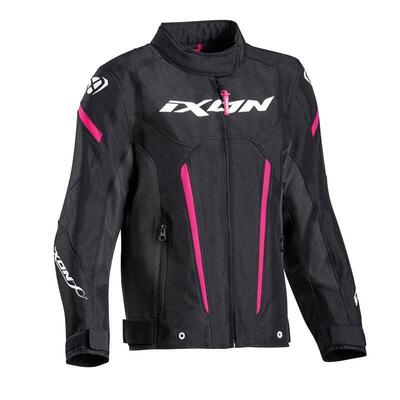 Giacca moto bambino Ixon STRIKER KID L Nero Fucsia
