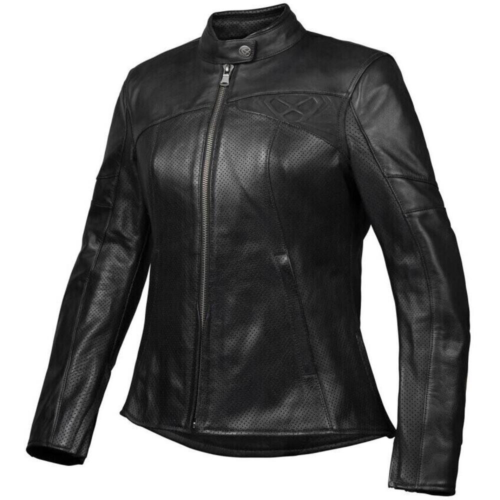 Giacca moto donna pelle Ixon Cranky Air Nero