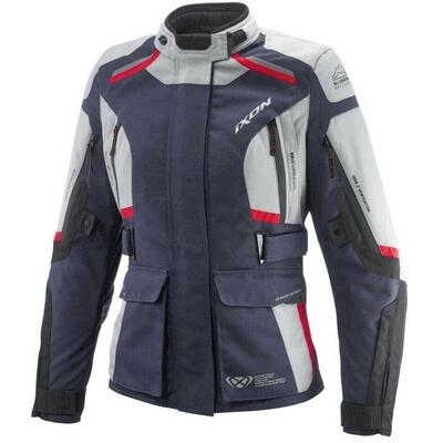 Giacca moto donna Ixon MIDGARD LADY Grege Navy Ner