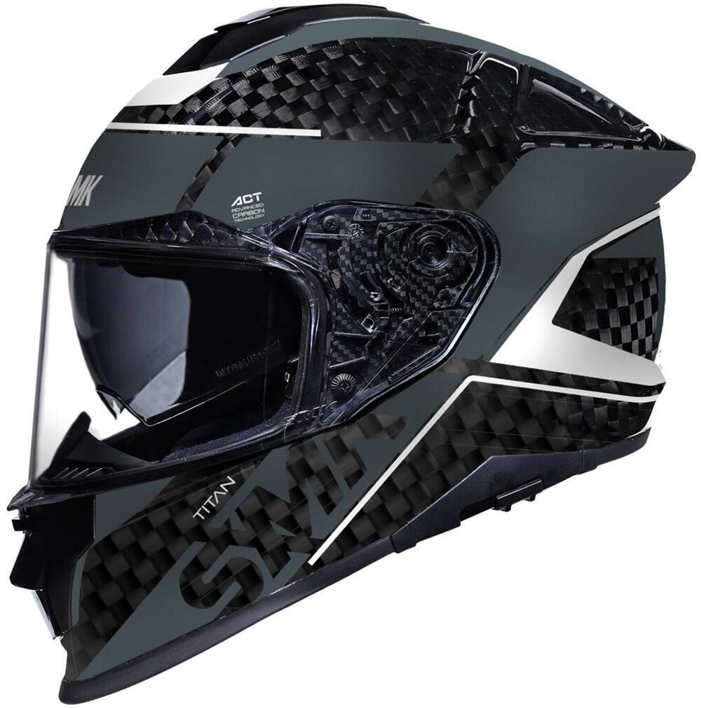 Casco integrale SMK TITAN NEON in fibra Nero SMK 