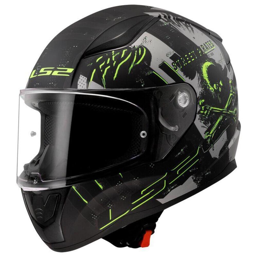 Casco integrale LS2 FF353 Rapid 2 Pirates titanio