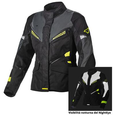 Giacca moto donna touring Macna Sonar WP Night Eye