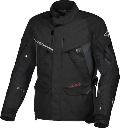 Giacca moto touring Macna Mundial Nero