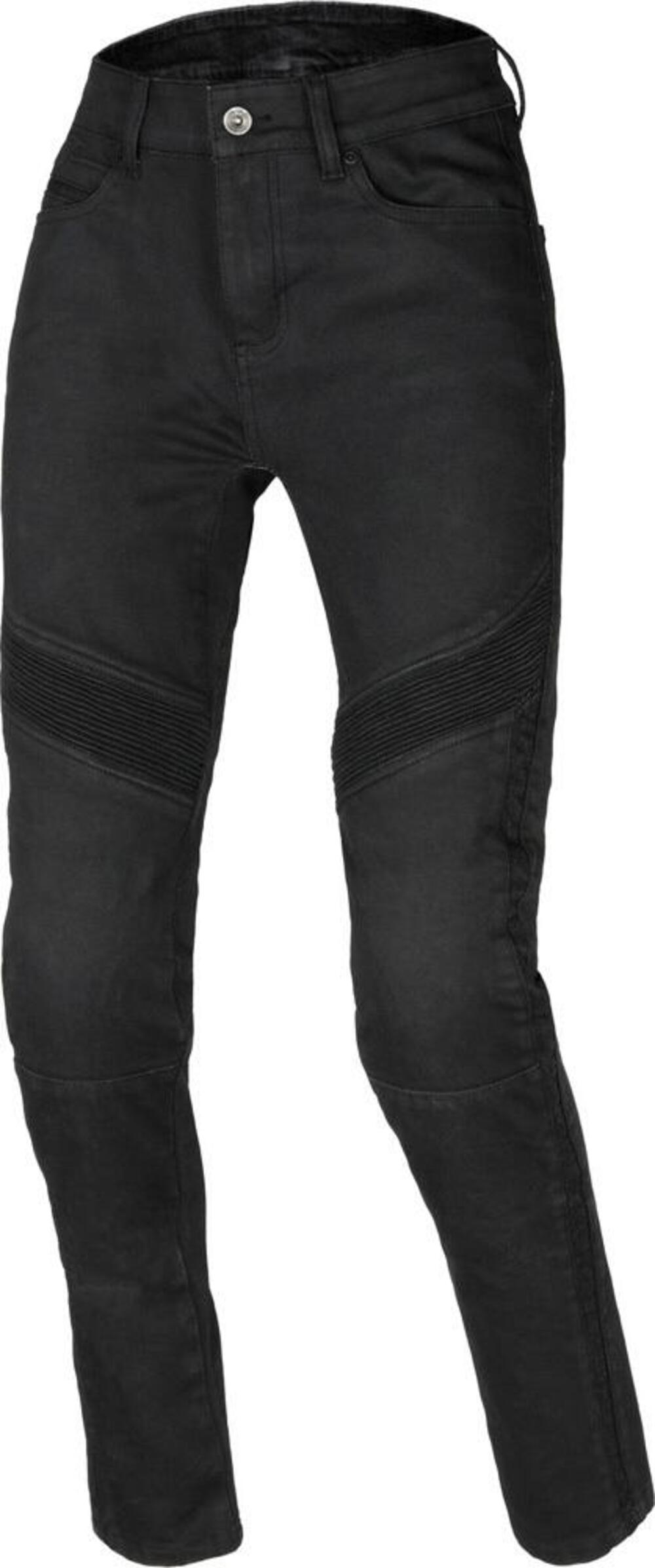 Pantaloni moto donna estivi Macna Countera Nero
