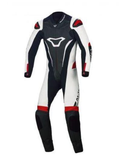 Tuta moto bambino pelle intera Macna Junior Nero B