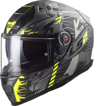casco integrale LS2 Vector 2 in fibra giallo