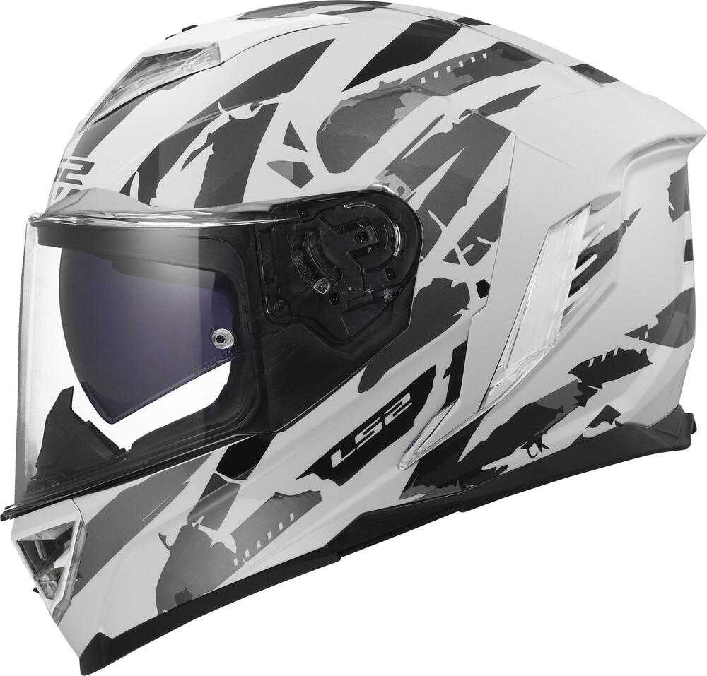 Casco Integrale LS2 FF818 Storm III Kaos Bianco Lu