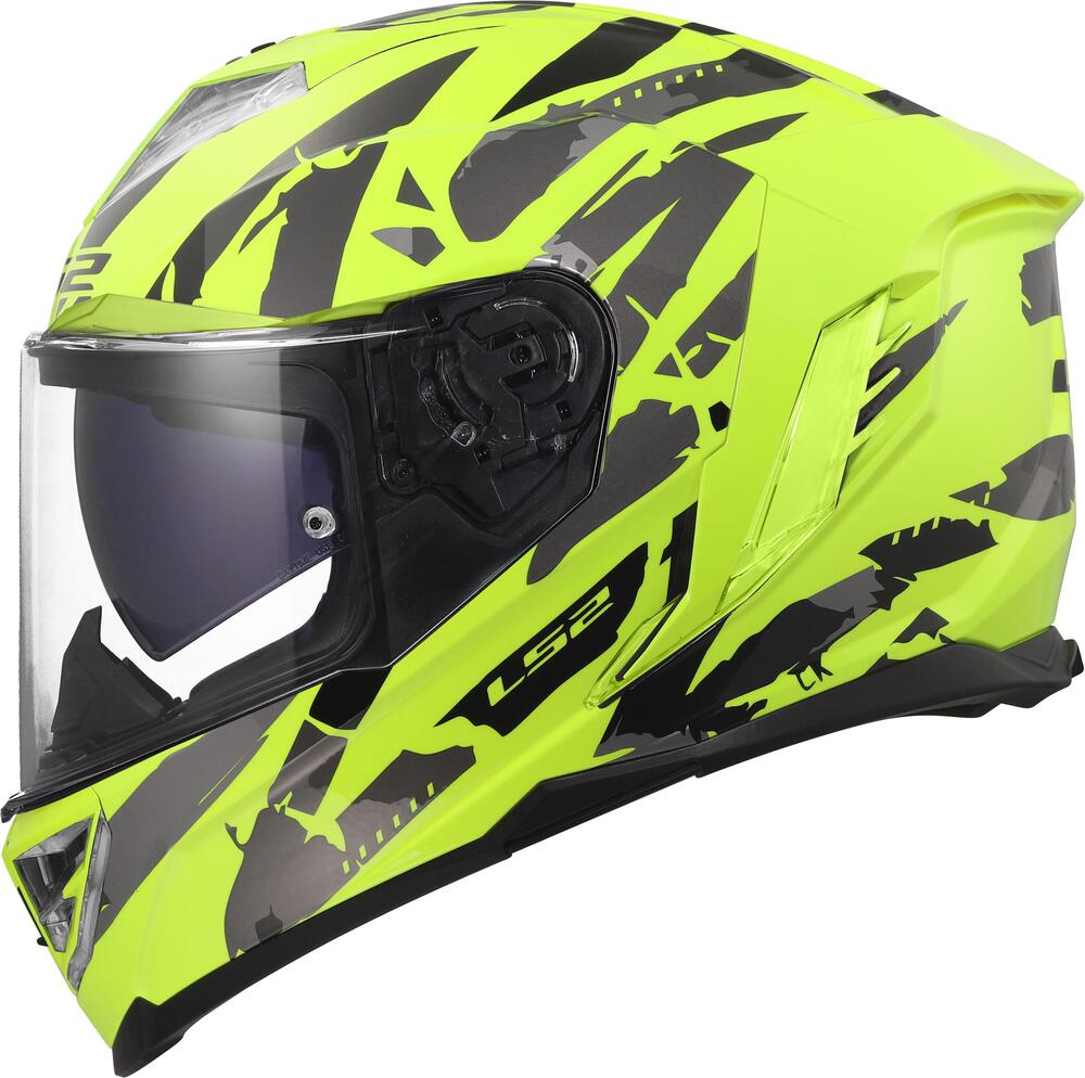 Casco Integrale LS2 FF818 Storm III Kaos Giallo Lu