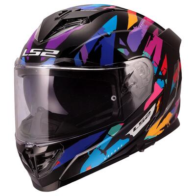 Casco Integrale LS2 FF818 Storm III Kaos Nero Luci