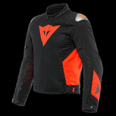 Giacca moto Dainese Energyca Air Nero Rosso Fluo