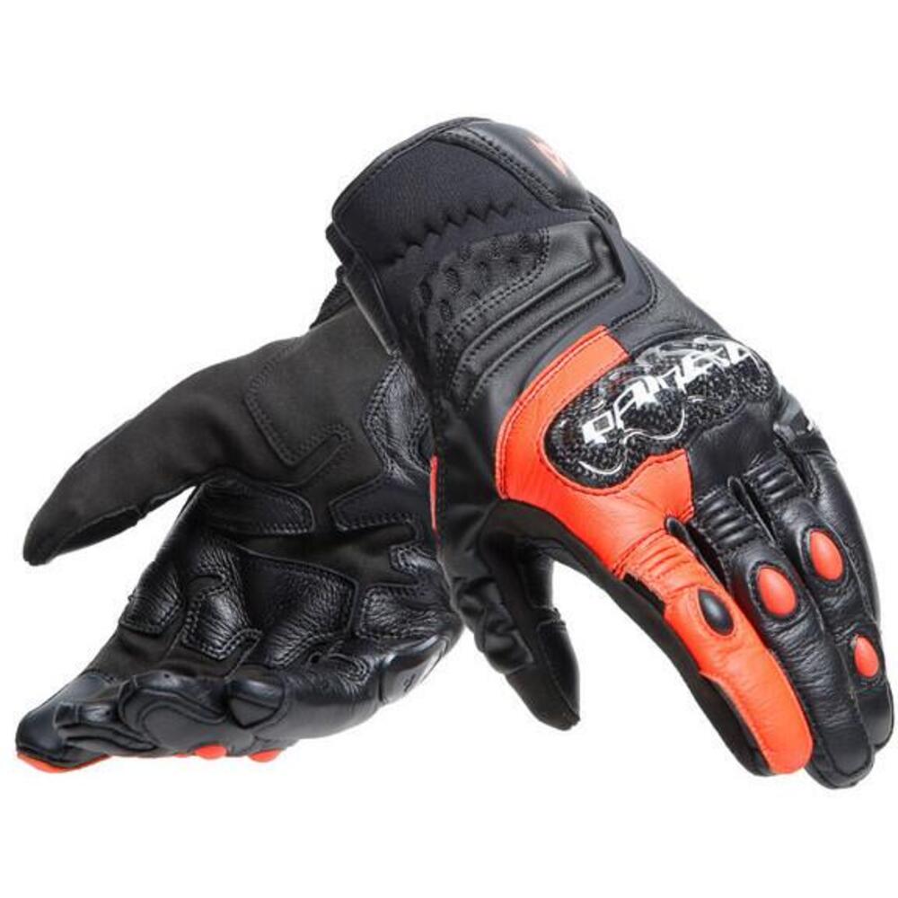 Guanti moto pelle Dainese Carbon 4 Short Nero Ross