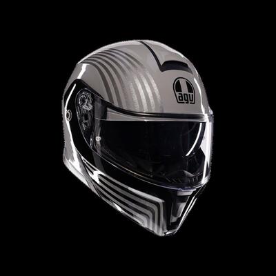 casco modulare AGV Streetmodular Iseo grigio nero