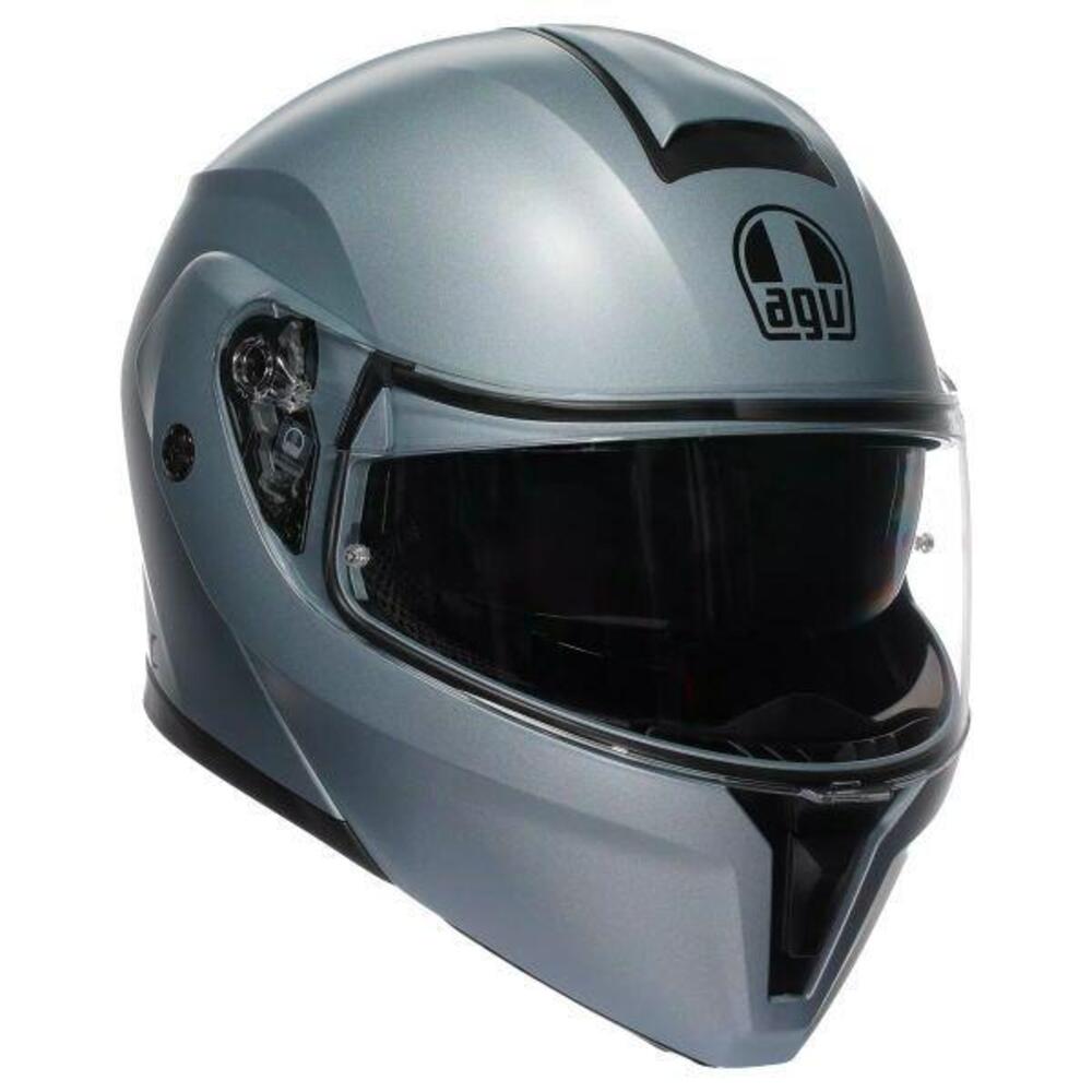 Casco Modulare AGV Streetmodular Mono Argento Opac