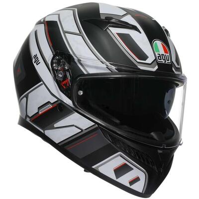 Casco Integrale AGV K3 Rivia Nero Bianco Opaco