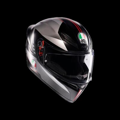casco integrale AGV K1 S LAP matt nero grigio ross